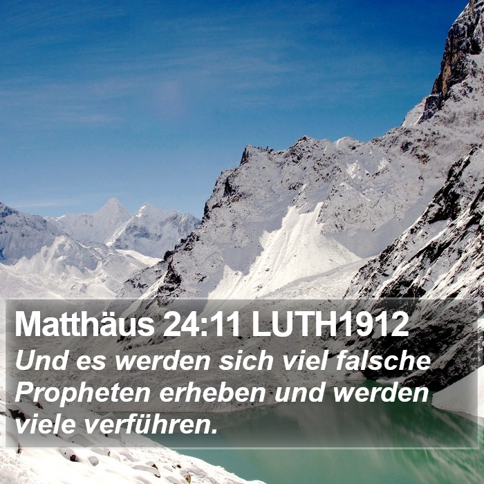 Matthäus 24:11 LUTH1912 Bible Study