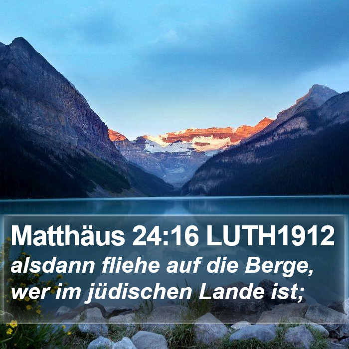 Matthäus 24:16 LUTH1912 Bible Study