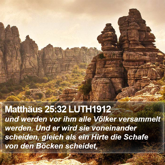 Matthäus 25:32 LUTH1912 Bible Study