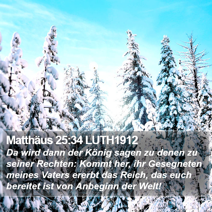 Matthäus 25:34 LUTH1912 Bible Study