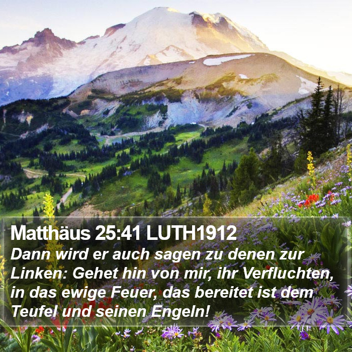 Matthäus 25:41 LUTH1912 Bible Study