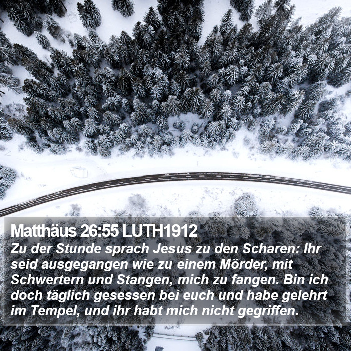 Matthäus 26:55 LUTH1912 Bible Study