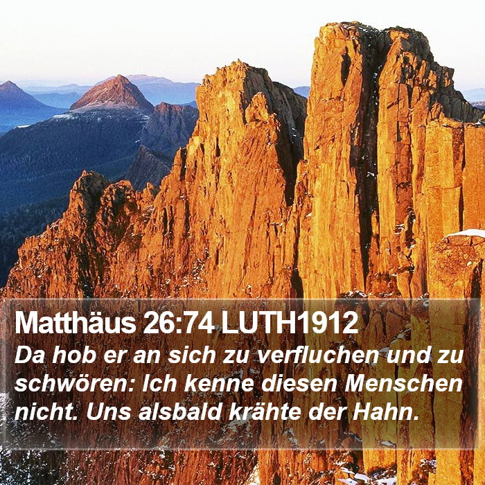 Matthäus 26:74 LUTH1912 Bible Study