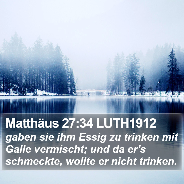 Matthäus 27:34 LUTH1912 Bible Study