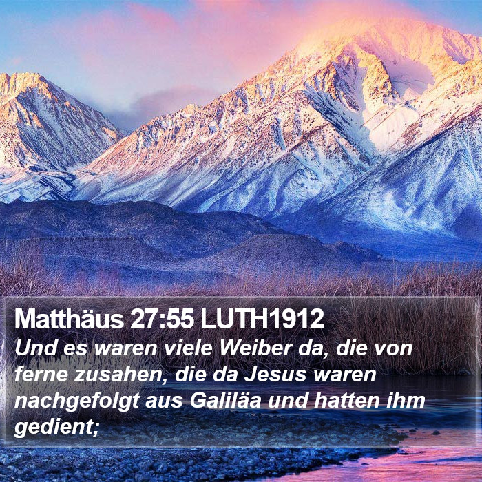 Matthäus 27:55 LUTH1912 Bible Study