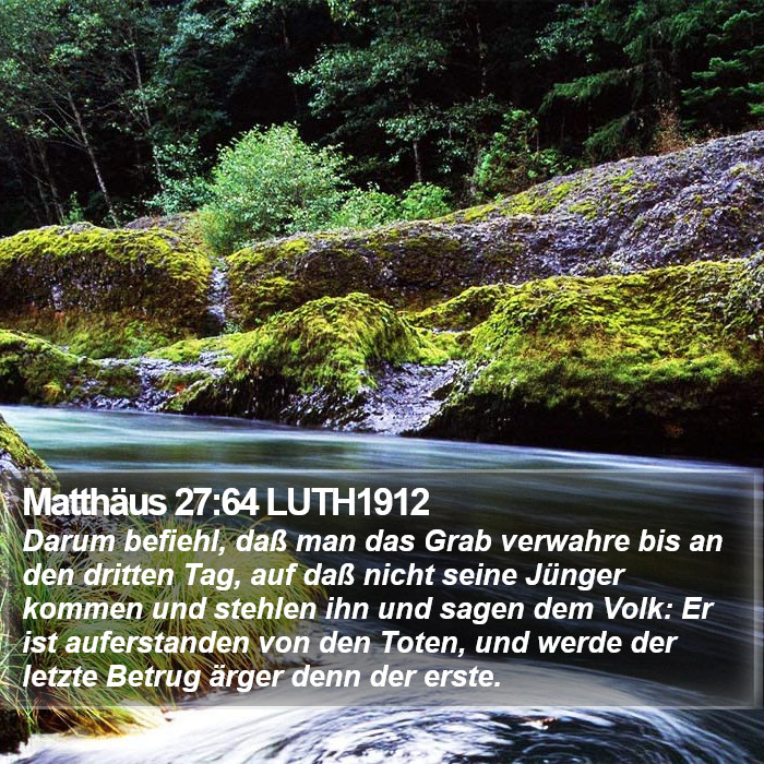 Matthäus 27:64 LUTH1912 Bible Study