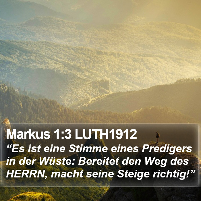 Markus 1:3 LUTH1912 Bible Study