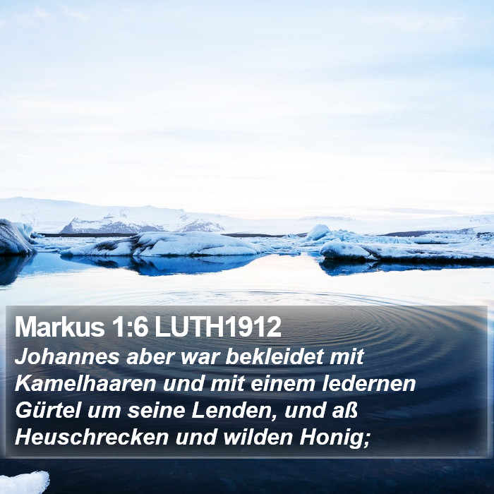 Markus 1:6 LUTH1912 Bible Study