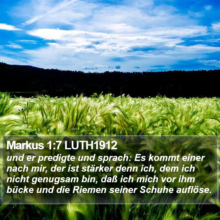 Markus 1:7 LUTH1912 Bible Study