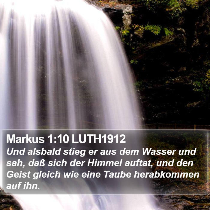 Markus 1:10 LUTH1912 Bible Study