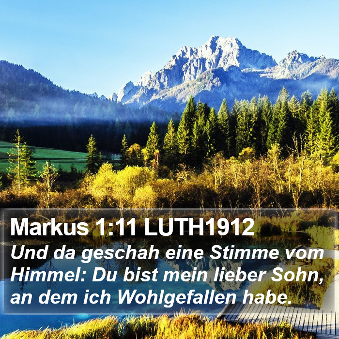 Markus 1:11 LUTH1912 Bible Study