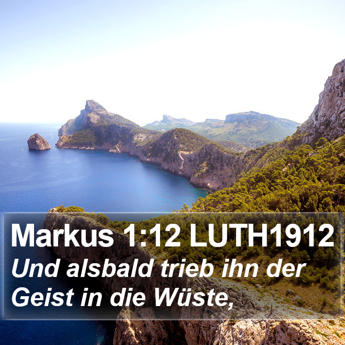 Markus 1:12 LUTH1912 Bible Study