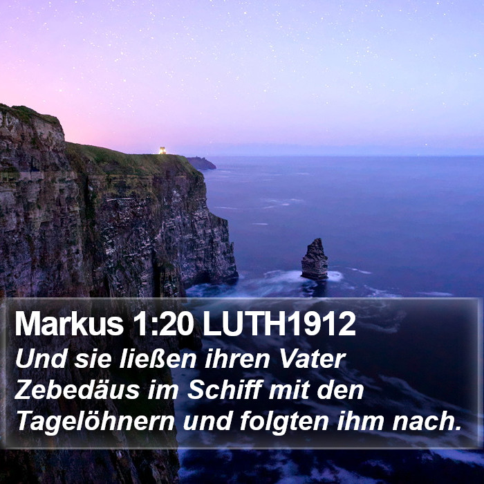 Markus 1:20 LUTH1912 Bible Study