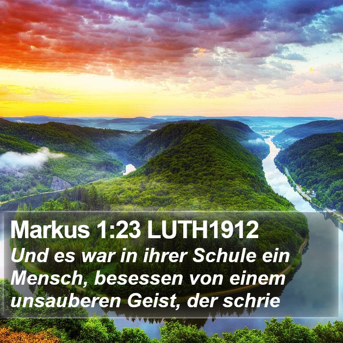 Markus 1:23 LUTH1912 Bible Study