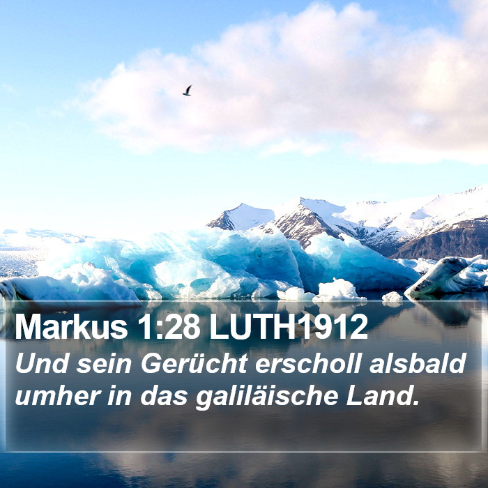 Markus 1:28 LUTH1912 Bible Study