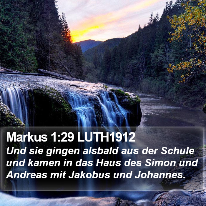 Markus 1:29 LUTH1912 Bible Study