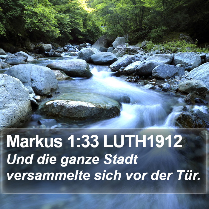 Markus 1:33 LUTH1912 Bible Study