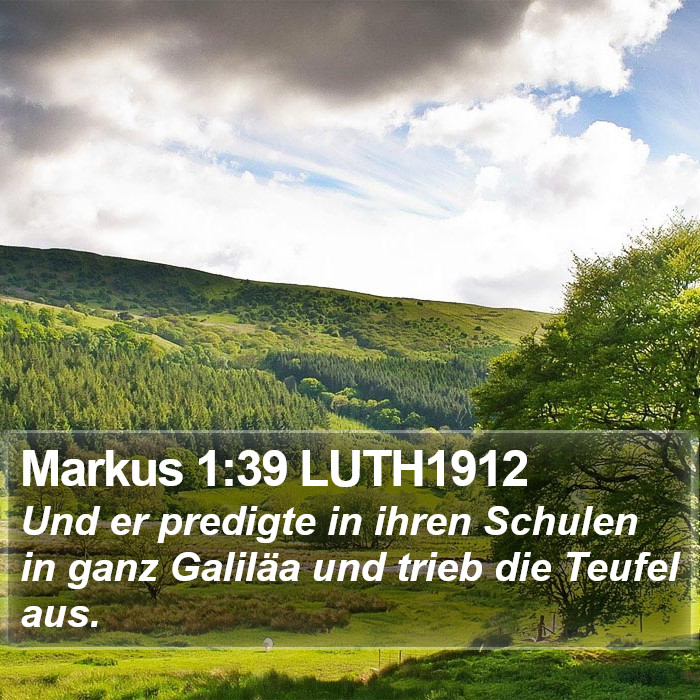 Markus 1:39 LUTH1912 Bible Study