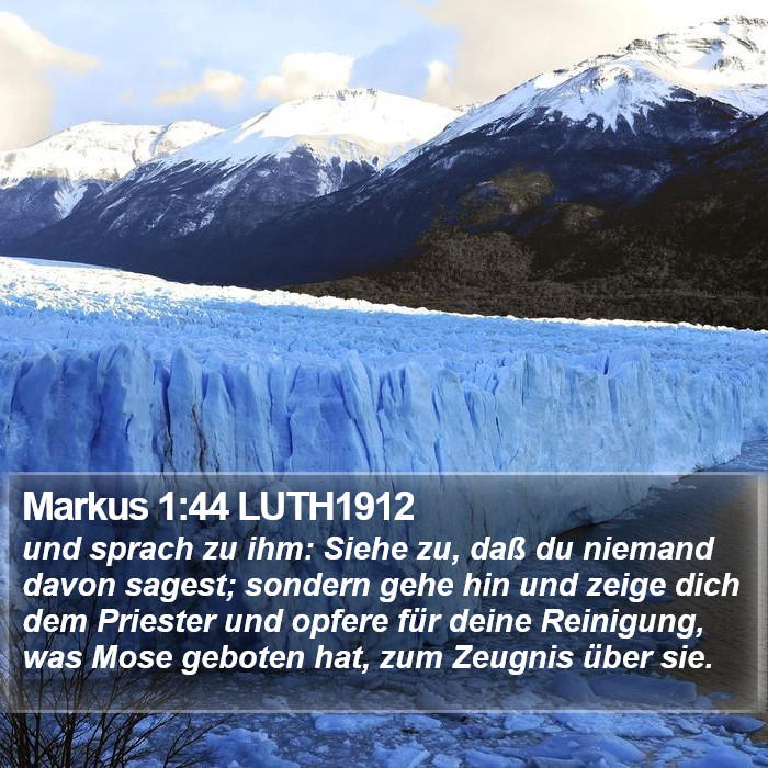 Markus 1:44 LUTH1912 Bible Study