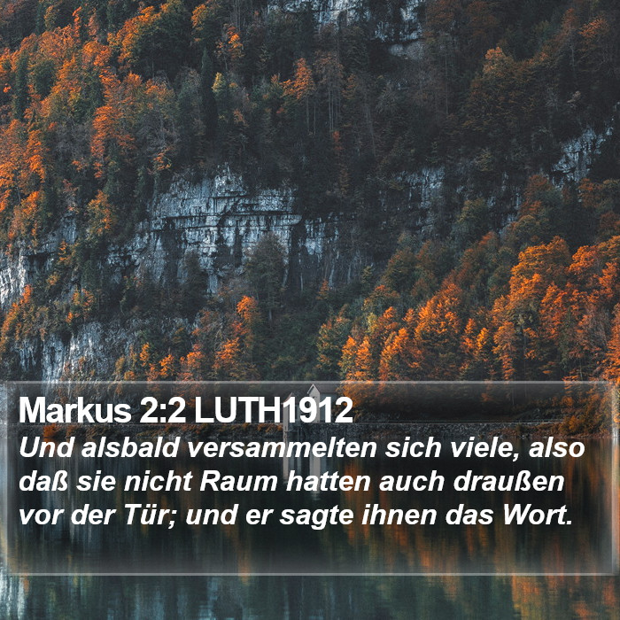 Markus 2:2 LUTH1912 Bible Study