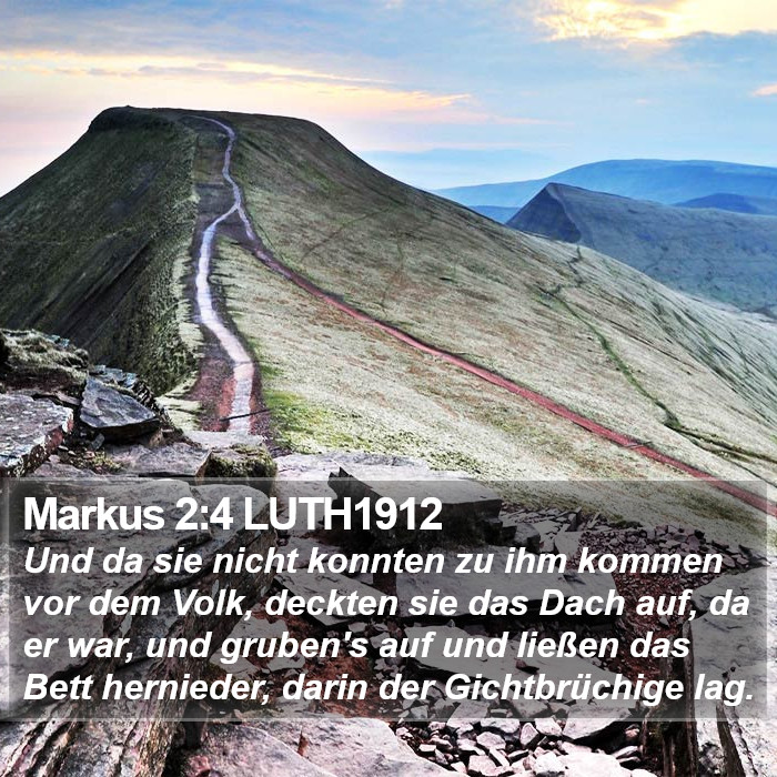 Markus 2:4 LUTH1912 Bible Study