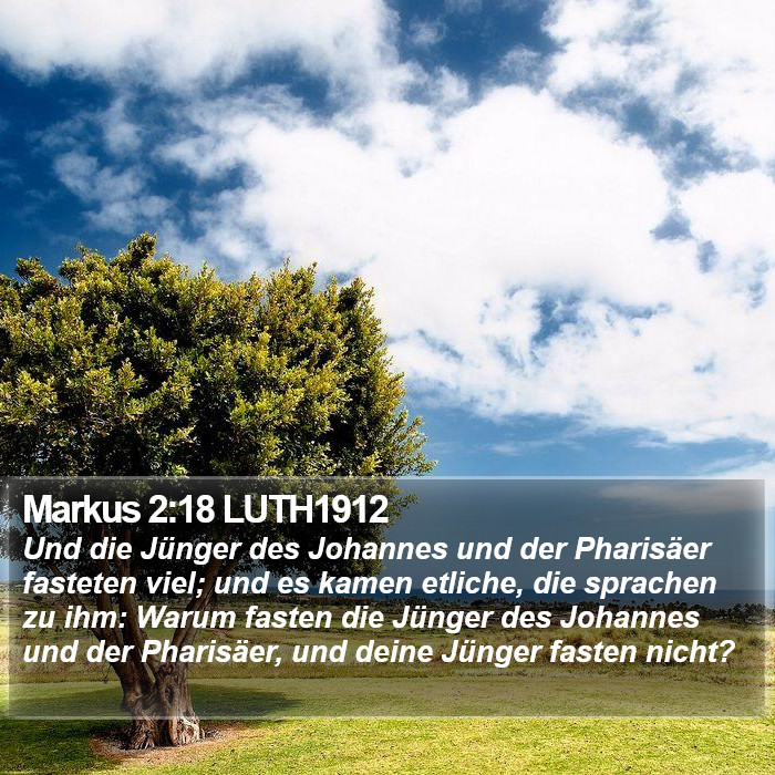 Markus 2:18 LUTH1912 Bible Study