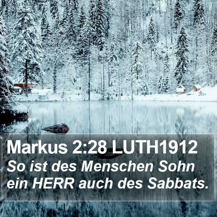 Markus 2:28 LUTH1912 Bible Study