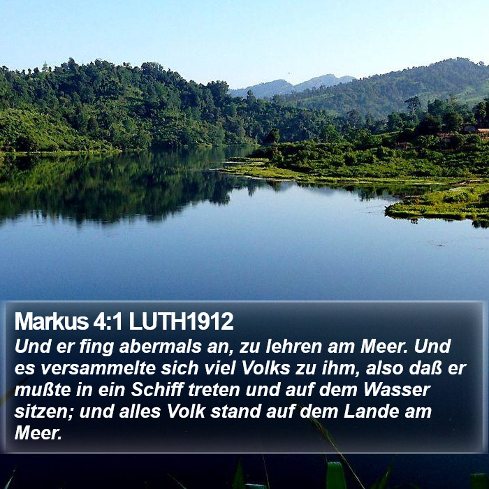 Markus 4:1 LUTH1912 Bible Study