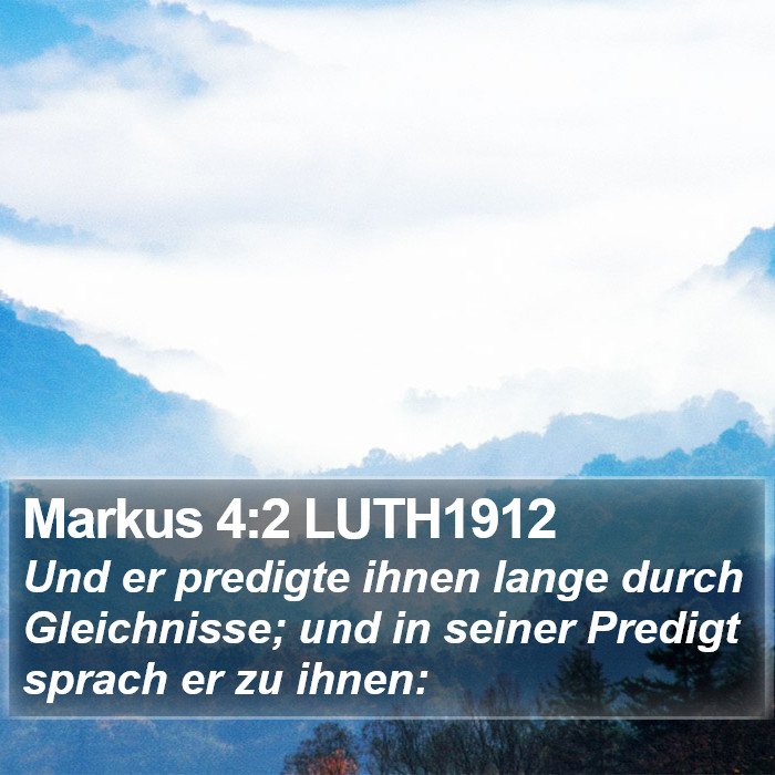 Markus 4:2 LUTH1912 Bible Study