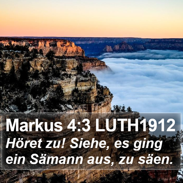 Markus 4:3 LUTH1912 Bible Study