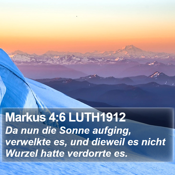 Markus 4:6 LUTH1912 Bible Study