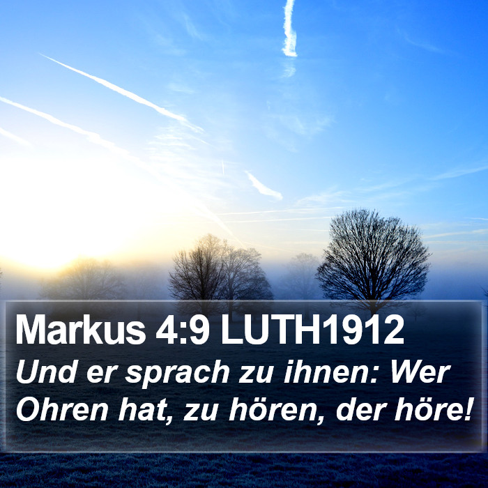 Markus 4:9 LUTH1912 Bible Study