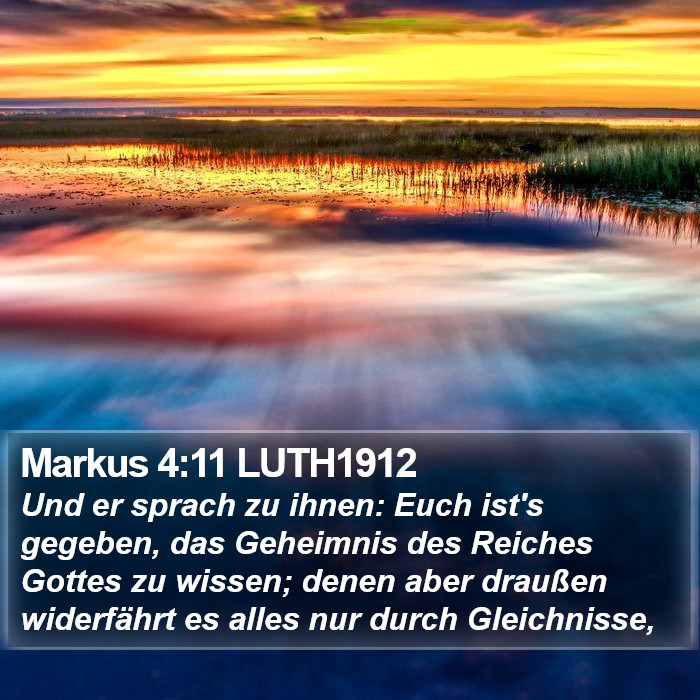 Markus 4:11 LUTH1912 Bible Study