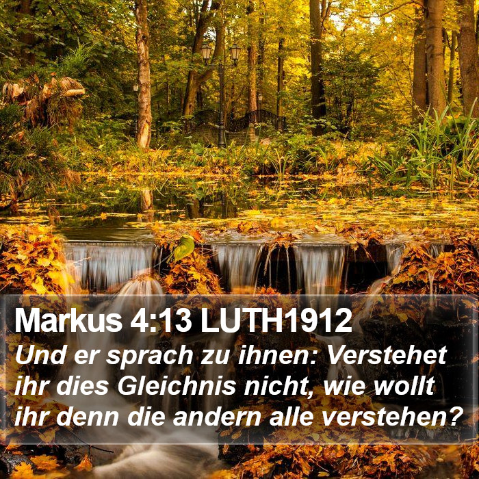 Markus 4:13 LUTH1912 Bible Study