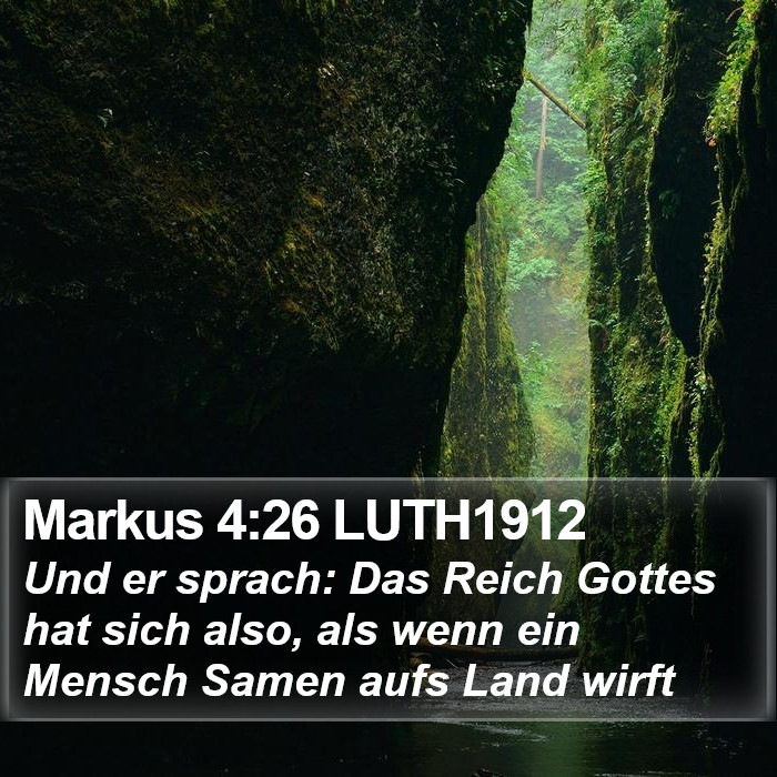 Markus 4:26 LUTH1912 Bible Study