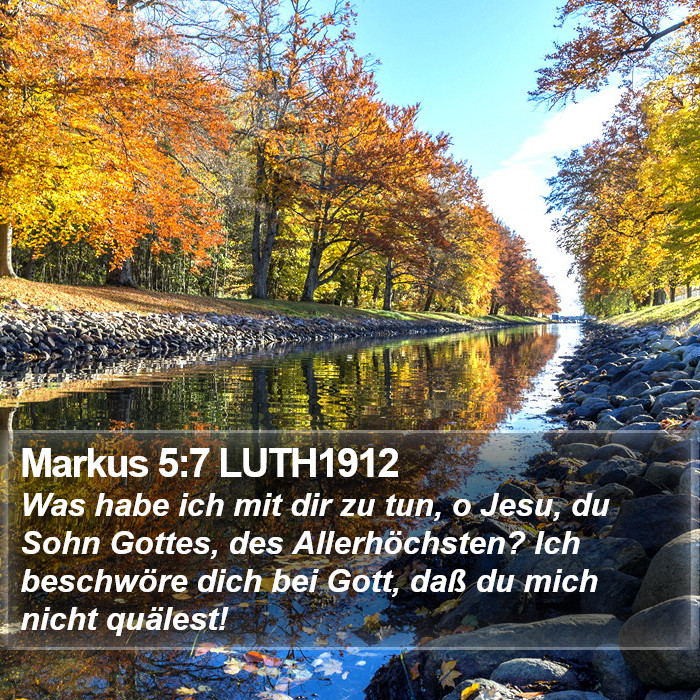 Markus 5:7 LUTH1912 Bible Study