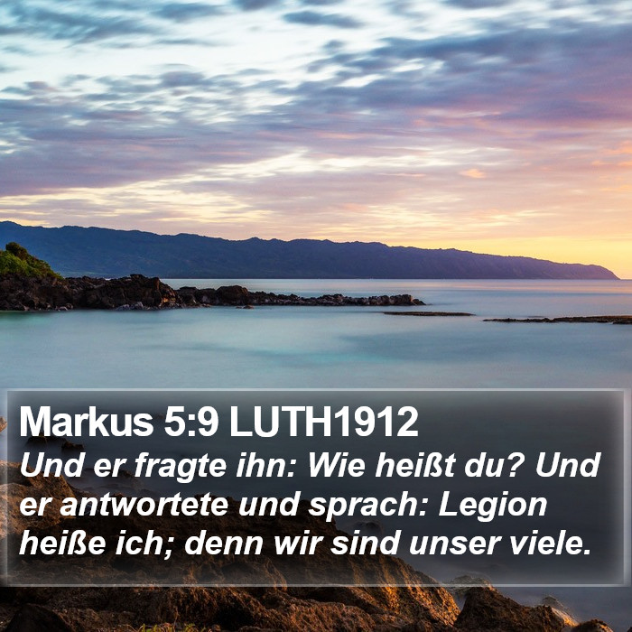 Markus 5:9 LUTH1912 Bible Study