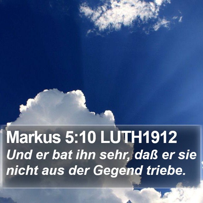 Markus 5:10 LUTH1912 Bible Study