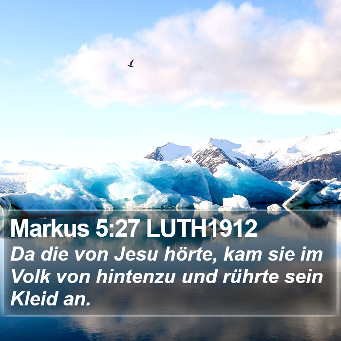 Markus 5:27 LUTH1912 Bible Study