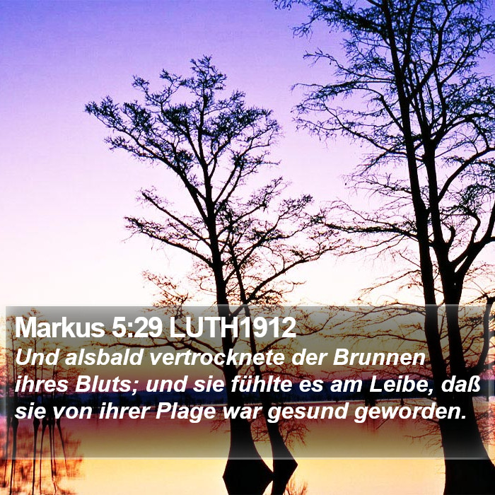 Markus 5:29 LUTH1912 Bible Study