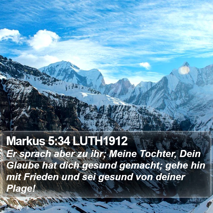 Markus 5:34 LUTH1912 Bible Study