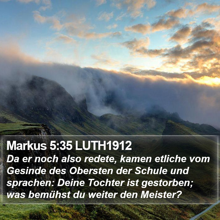 Markus 5:35 LUTH1912 Bible Study
