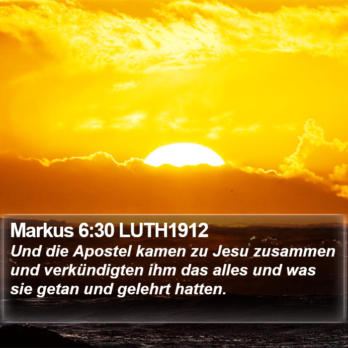 Markus 6:30 LUTH1912 Bible Study