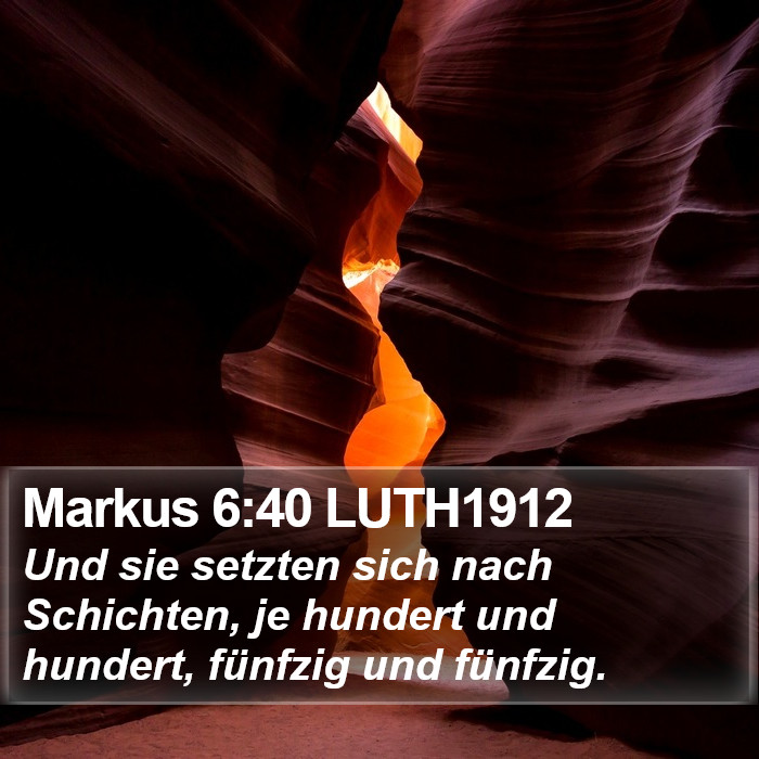 Markus 6:40 LUTH1912 Bible Study