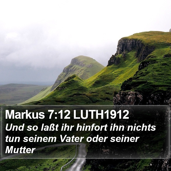 Markus 7:12 LUTH1912 Bible Study