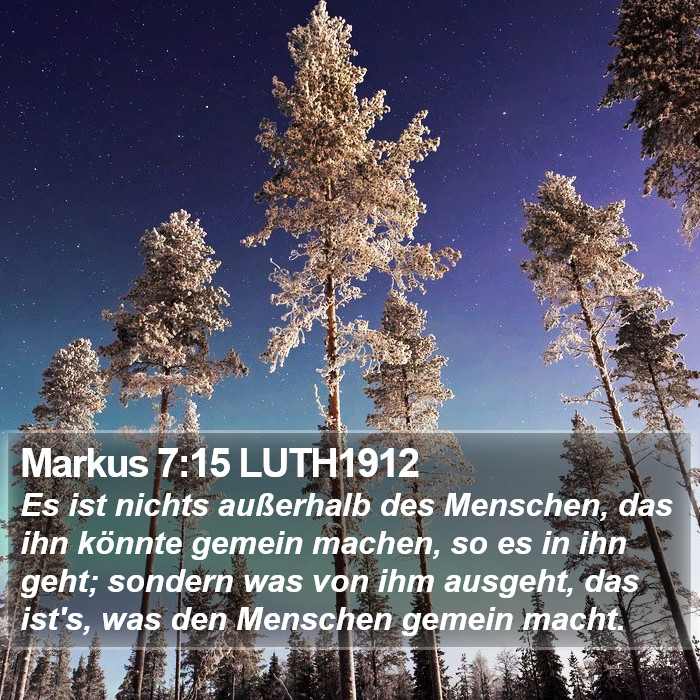 Markus 7:15 LUTH1912 Bible Study
