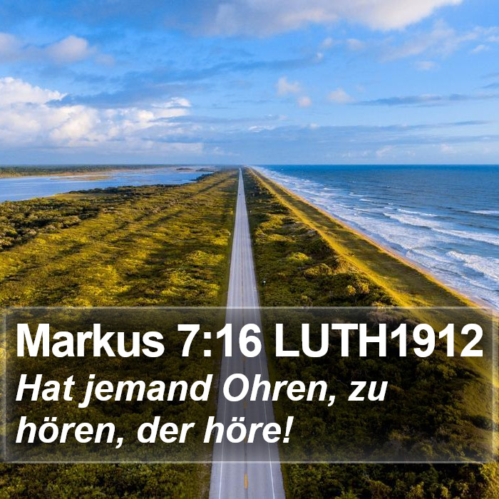 Markus 7:16 LUTH1912 Bible Study