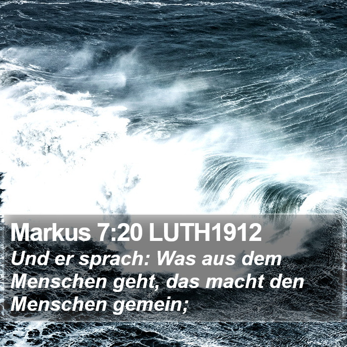Markus 7:20 LUTH1912 Bible Study