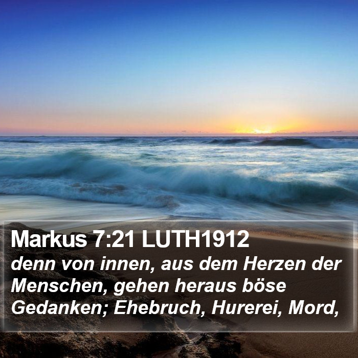 Markus 7:21 LUTH1912 Bible Study