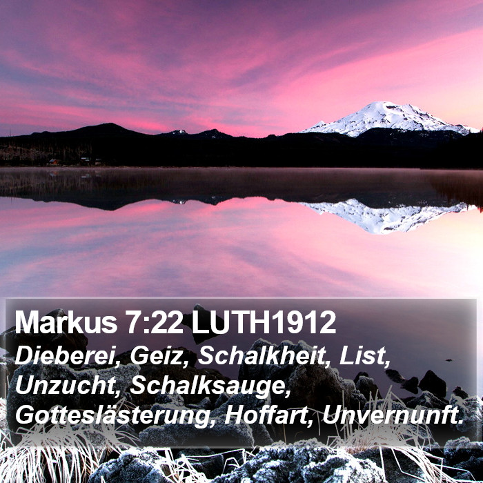 Markus 7:22 LUTH1912 Bible Study